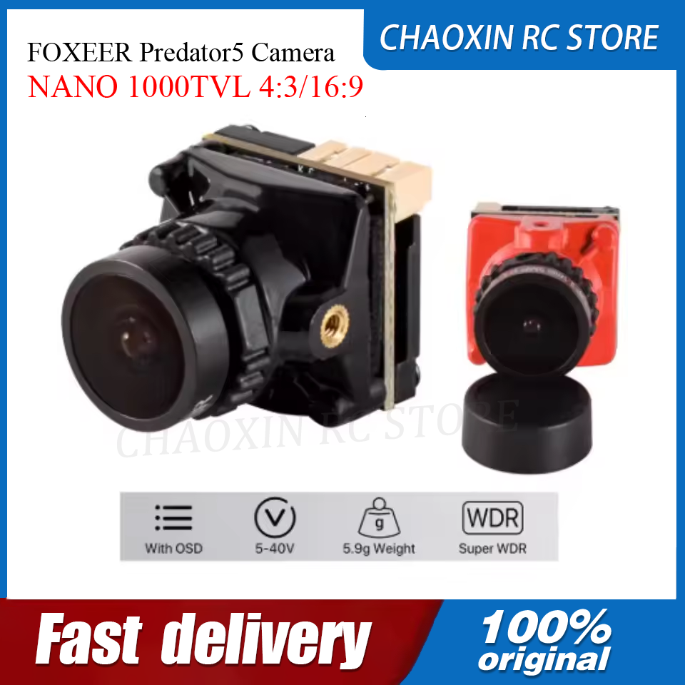 Drone Battery - كاميرا FOXEER Predator5 NANO 1000TVL 4:3/16:9