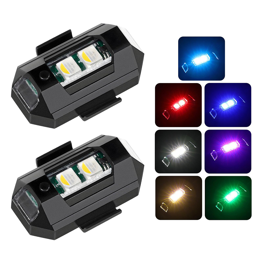 Drone Led Light - 2 قطعة أضواء LED صغيرة ستروب