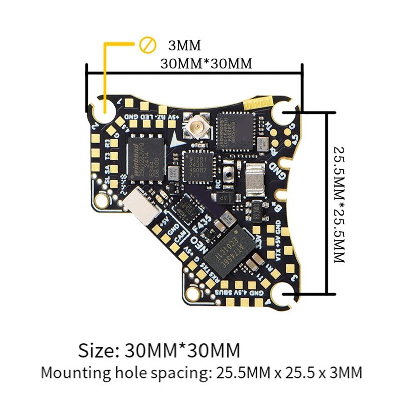 وحدة تحكم طيران FBIL-F435 NEO  - مراجعة Drone Esc وسعره