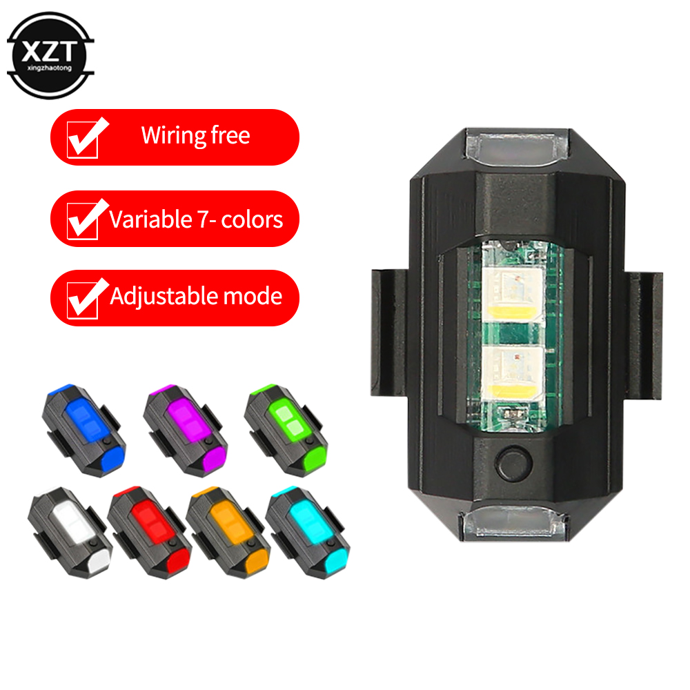 USB LED المضادة للتصادم الطائر - مراجعة Drone Led Light وسعره