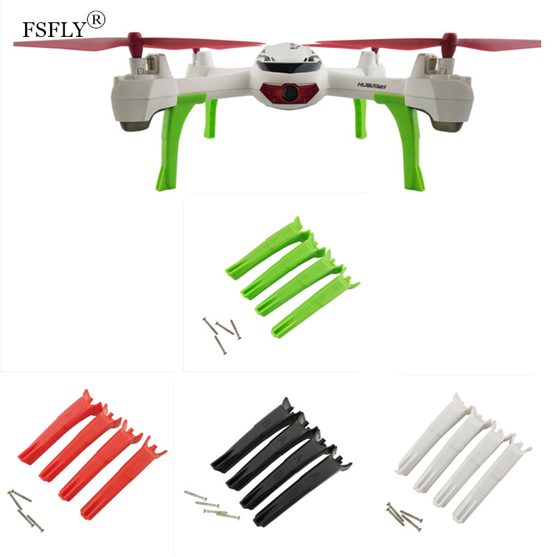 Hubsan-RC بدون طيار ترايبود ال - مراجعة Drone Landing Gear وسعره