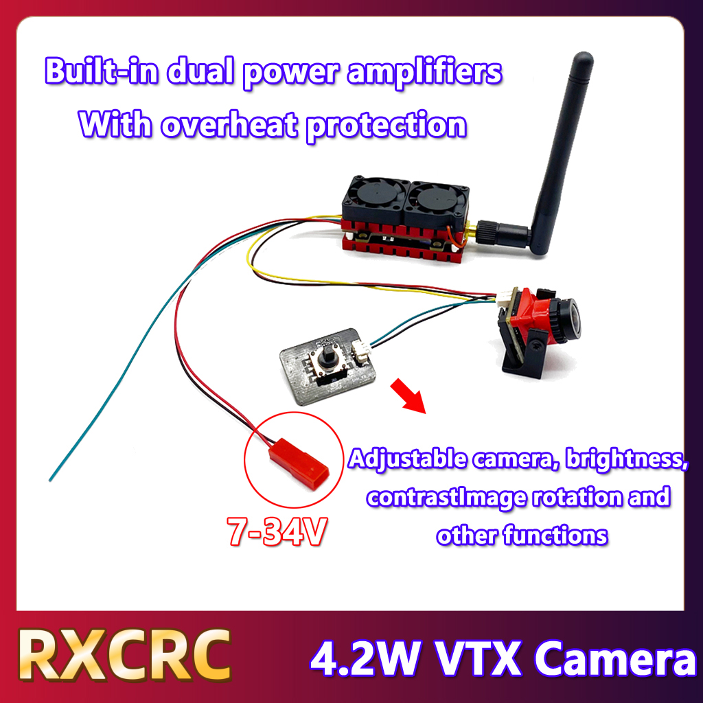 RXCRC 5.8G 48CH 4.2W عالية الط - مراجعة Drone Transmitter وسعره