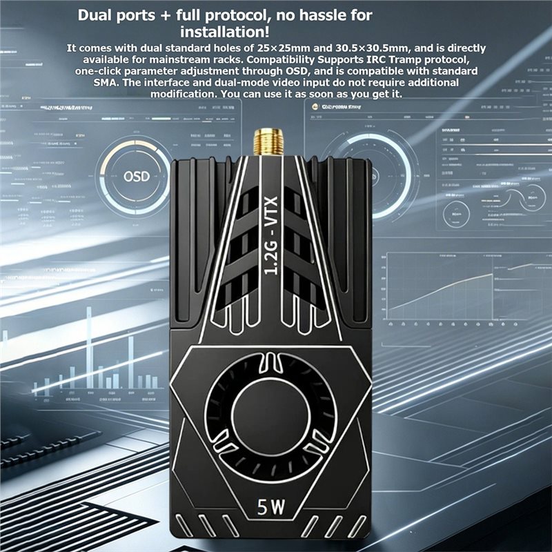 جهاز إرسال فيديو VTX لطائرات F - مراجعة Drone Antenna وسعره