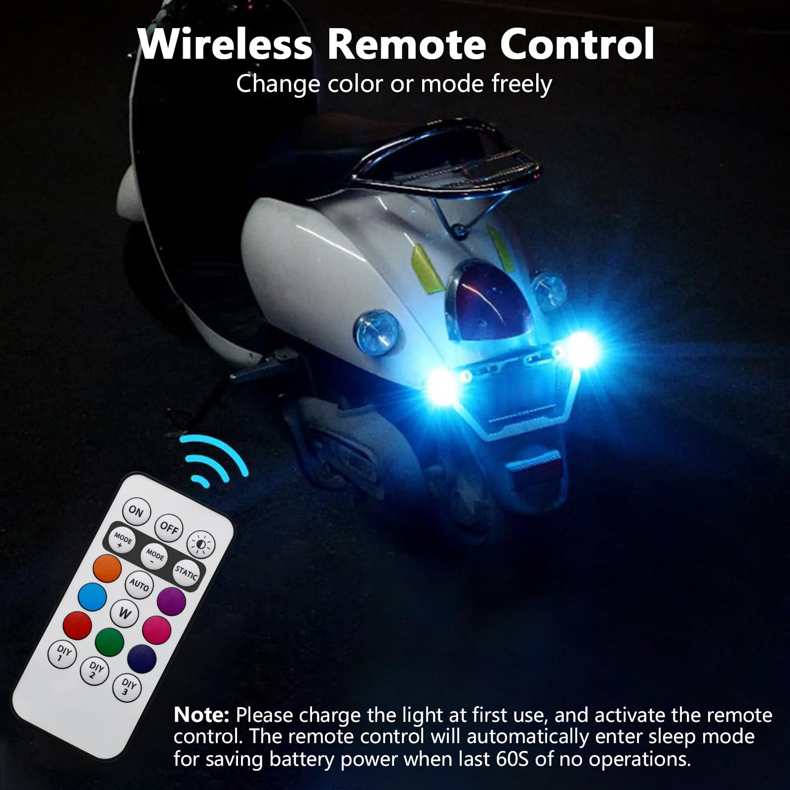 4 قطع أضواء ستروب LED مع جهاز  - مراجعة Drone Led Light وسعره