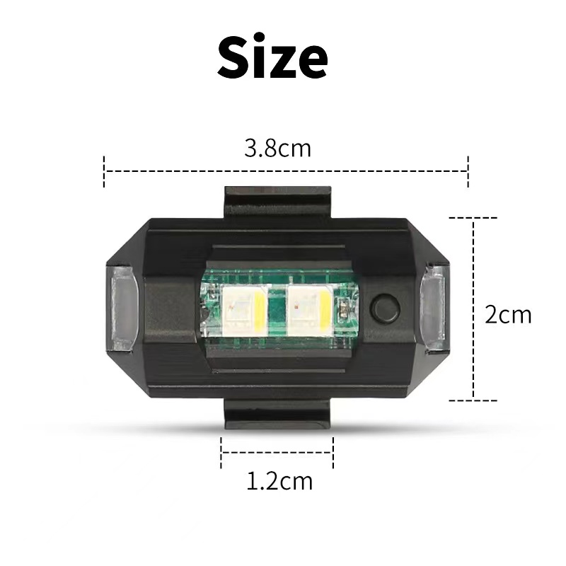 أضواء دراجة نارية الطائرة بدون - مراجعة Drone Led Light وسعره