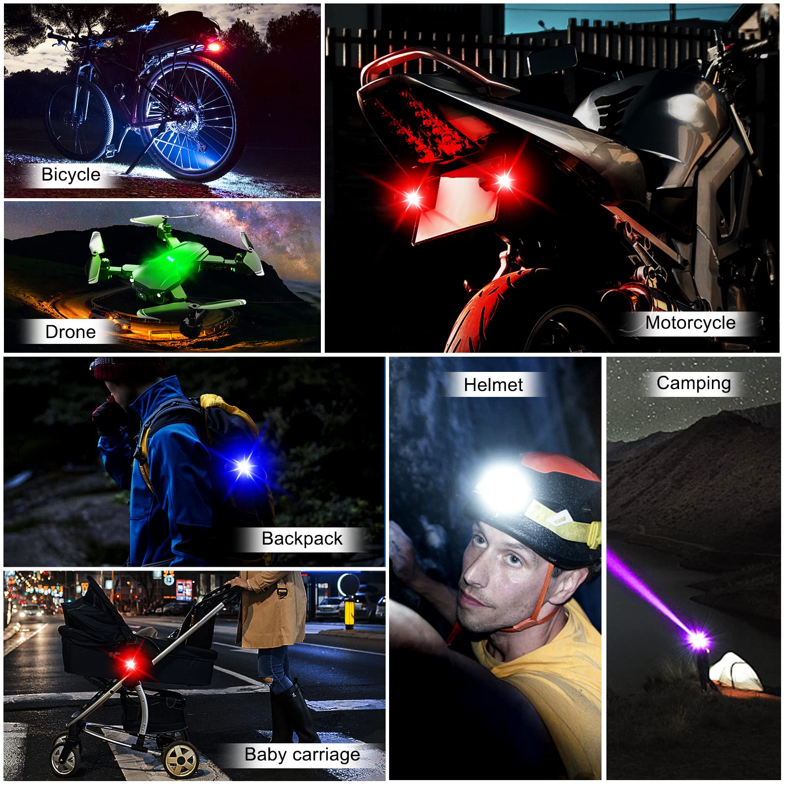 أضواء دراجة نارية الطائرة بدون - مراجعة Drone Led Light وسعره