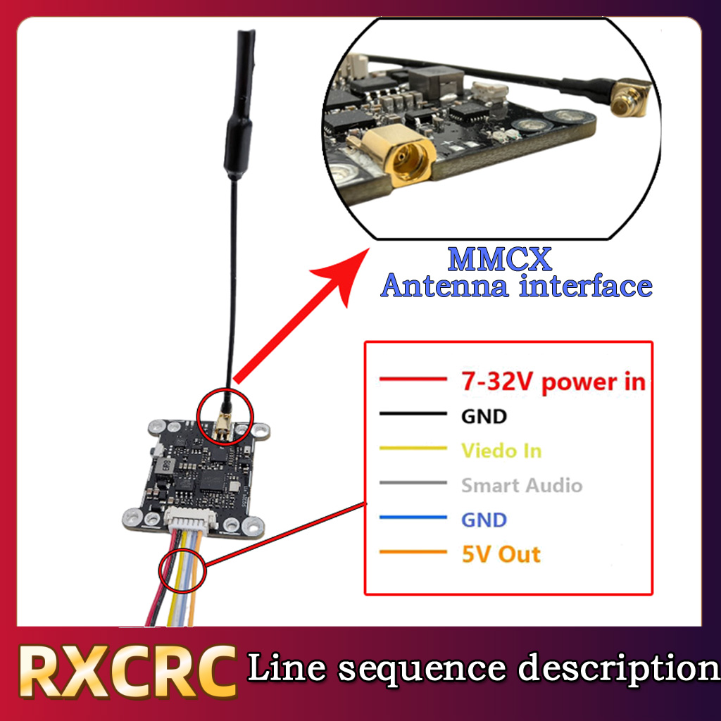 RXCRC 5.8G وحدة 48CH 1.6W VTX  - مراجعة Drone Transmitter وسعره