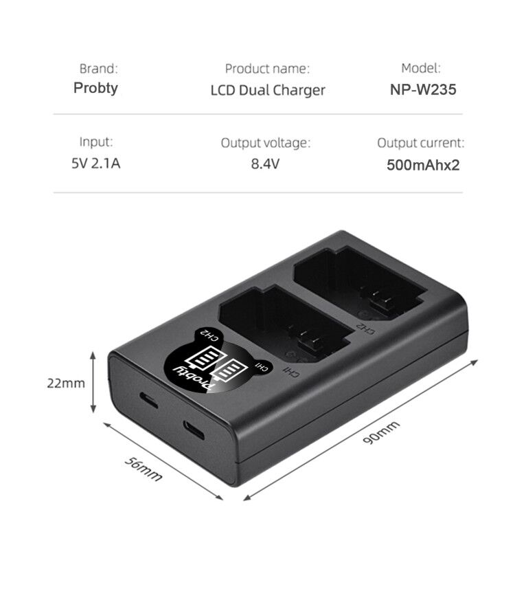 2200mAh NP-W235 NP W235 بطارية - مراجعة Drone Battery وسعره