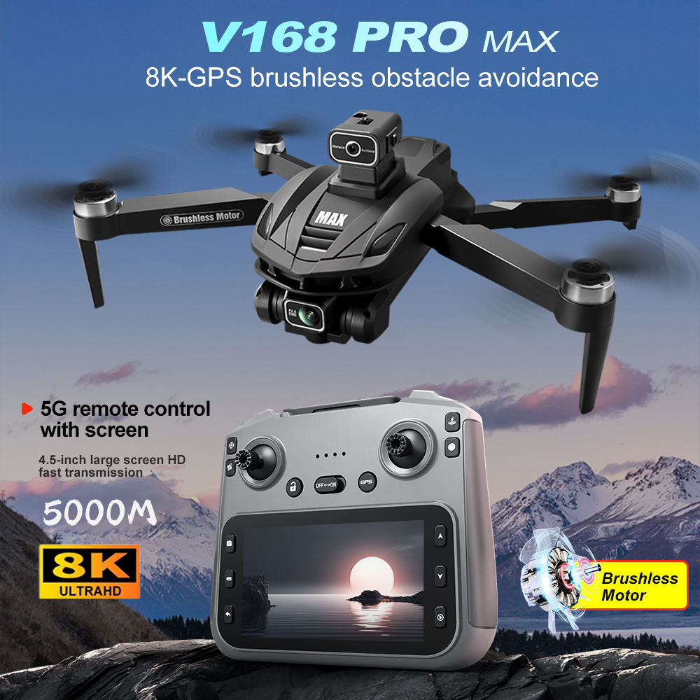 V168 PRO Max GPS Drone 8K Prof - مراجعة Drone Gps Module وسعره