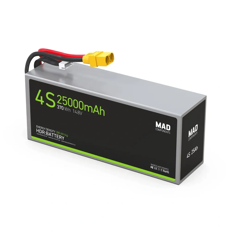 بطارية ليثيوم 4S 25 أمبير ساعة - مراجعة Drone Battery وسعره