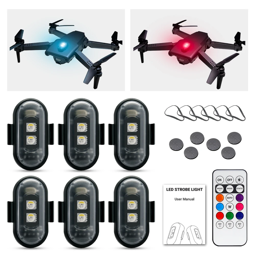 ضوء ستروب للدراجات النارية، مص - مراجعة Drone Led Light وسعره
