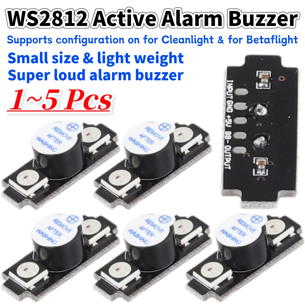 WS2812 طنان إنذار نشط ملون RGB - مراجعة Drone Buzzer وسعره