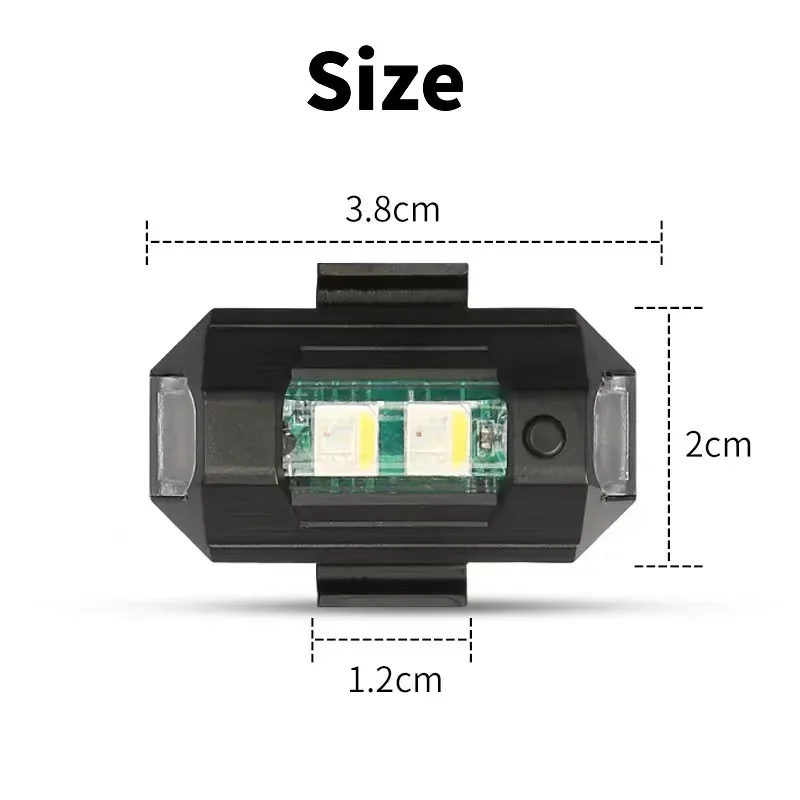 أضواء دراجة نارية الطائرة بدون - مراجعة Drone Led Light وسعره