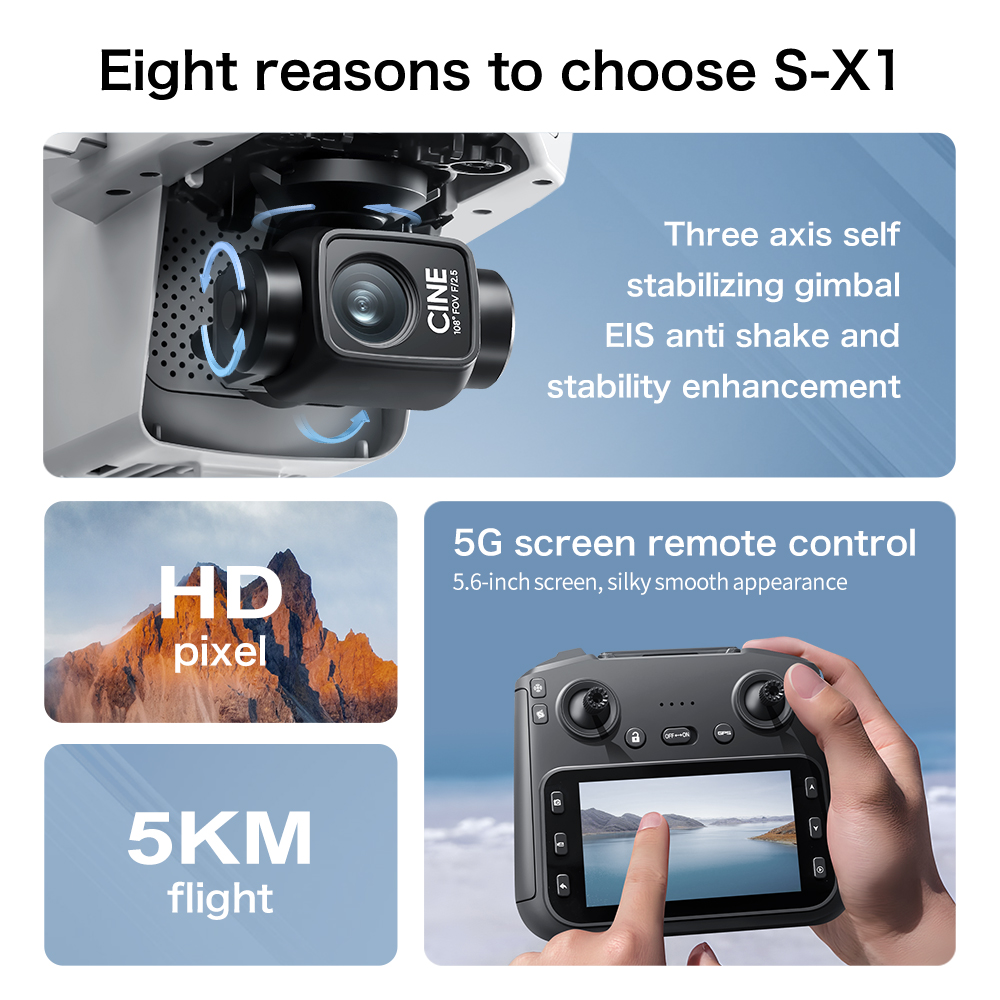 طائرة لينوفو S-X1 MAX بدون طيا - مراجعة Drone Gps Mount وسعره