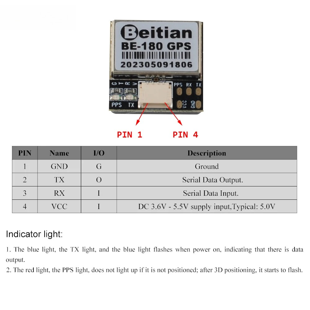 1/2/5 قطع وحدة GPS من Beitian  - مراجعة Drone Gps Module وسعره